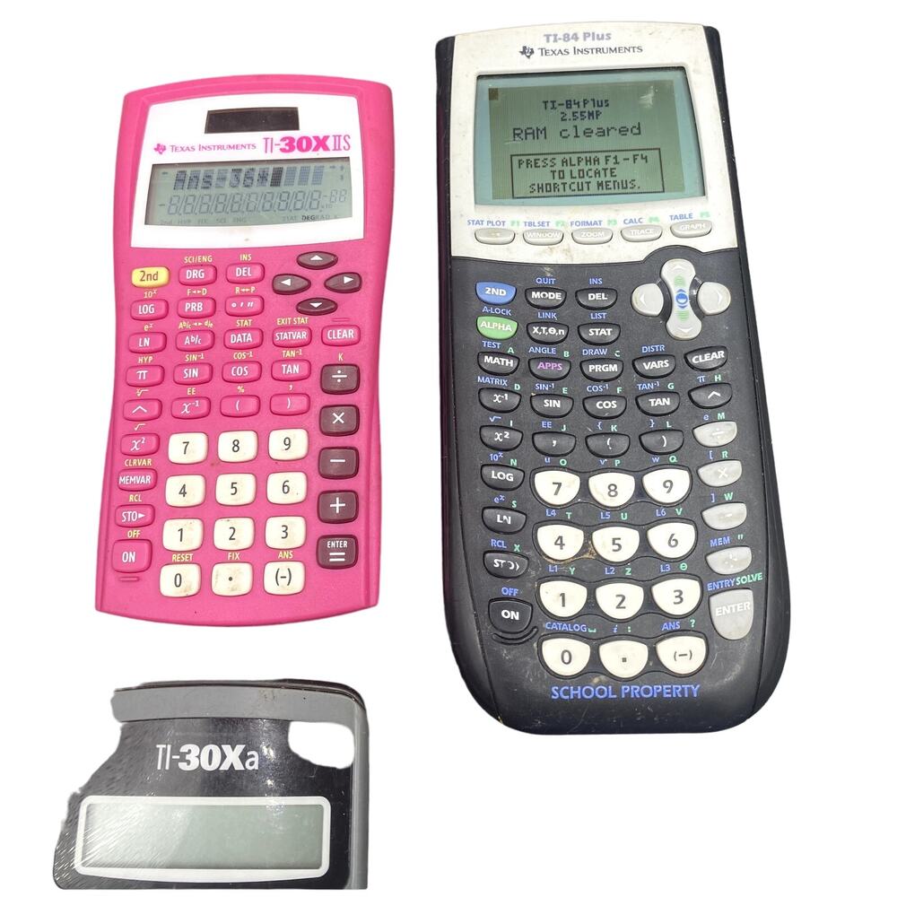 Lot 4 Texas TI-34 II & TI-84plus & TI-30xa & TI-30x IIS Scientific Calculator - Picture 3 of 4